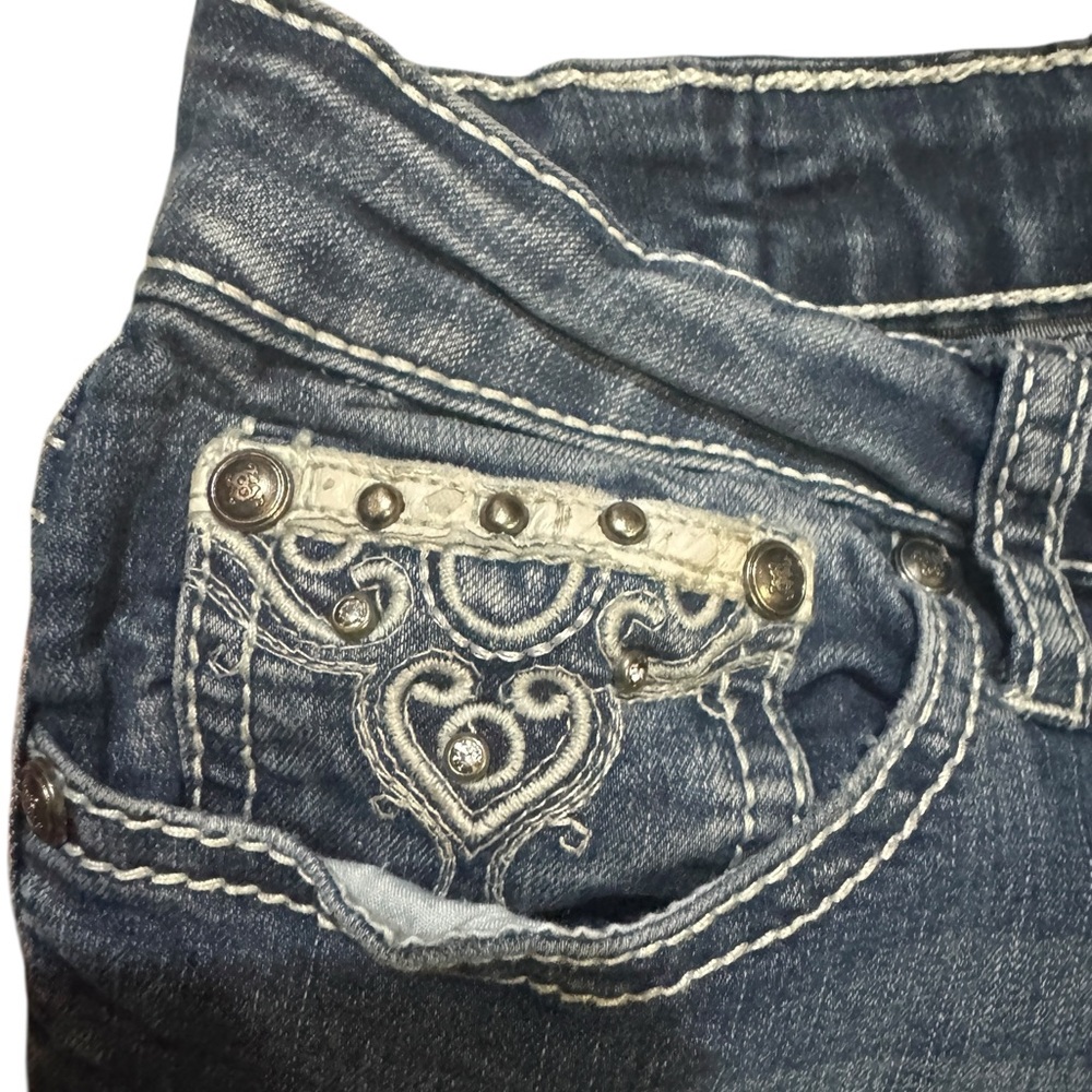 Sound Girl Women's Blue Embroidered Jeans